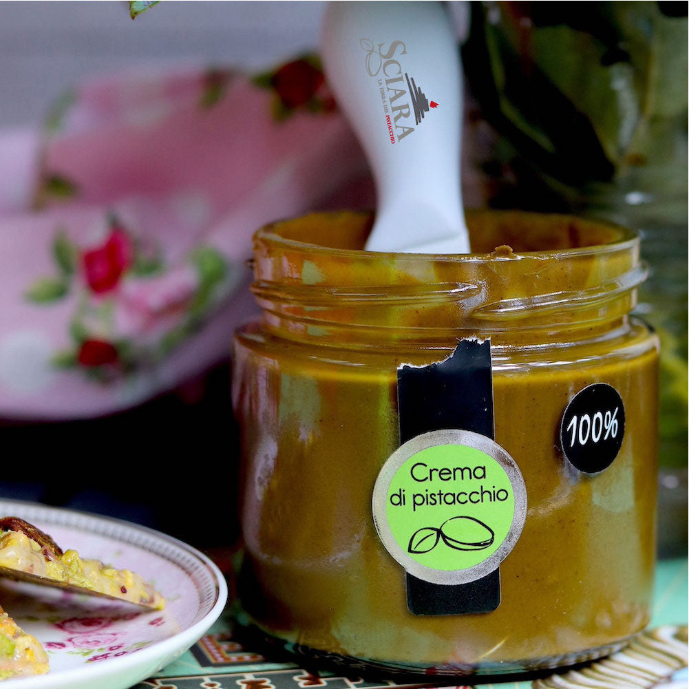 crema 100% pistacchio di bronte - sciara pistacchio