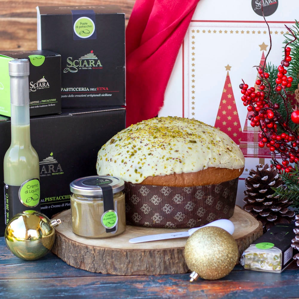 Box Natale - Cesta Natalizia prodotti al Pistacchio - Sciara La terra del pistacchio Bronte