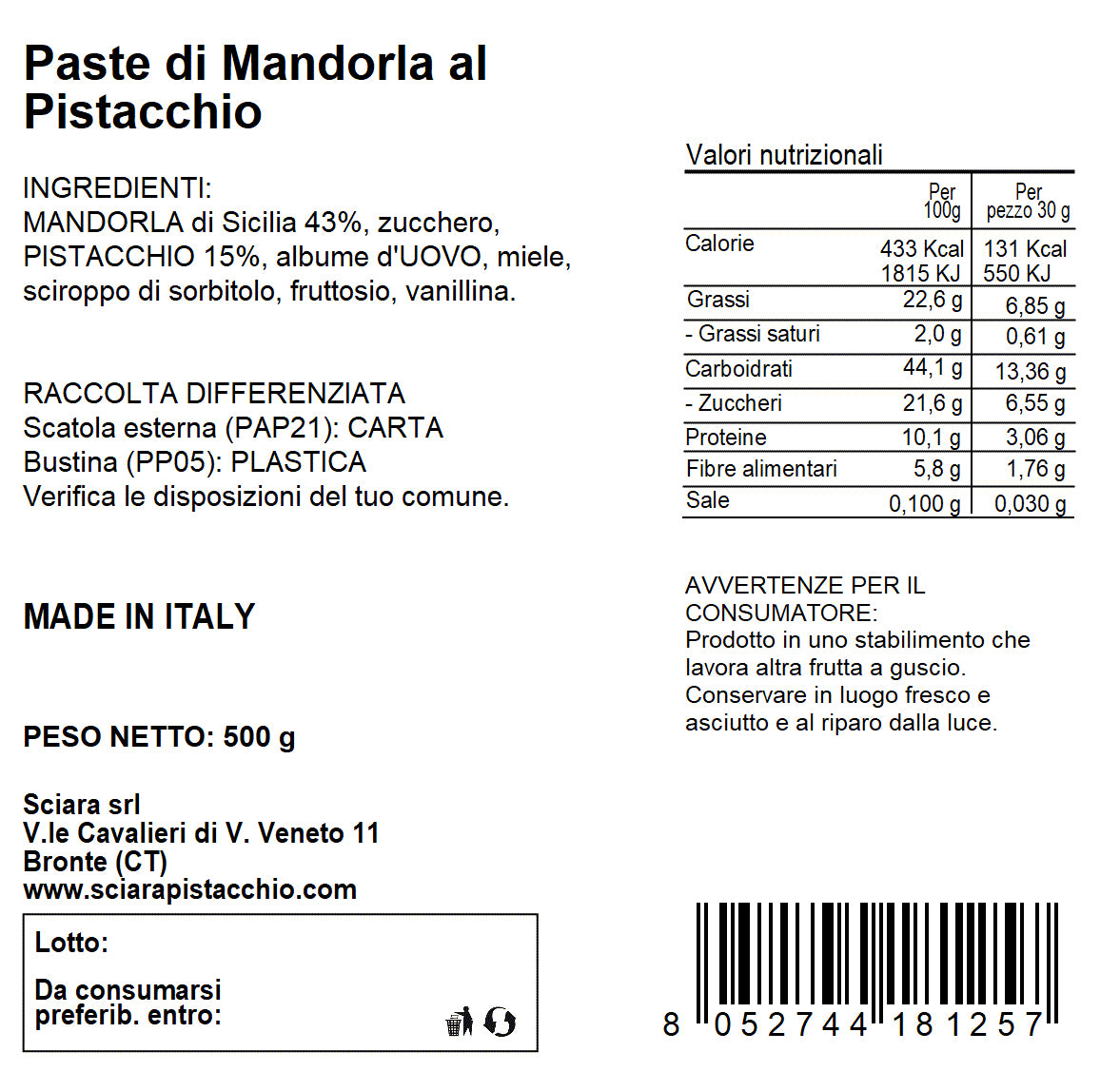 Box Natale - Cesta Natalizia prodotti al Pistacchio - Sciara La terra del pistacchio Bronte