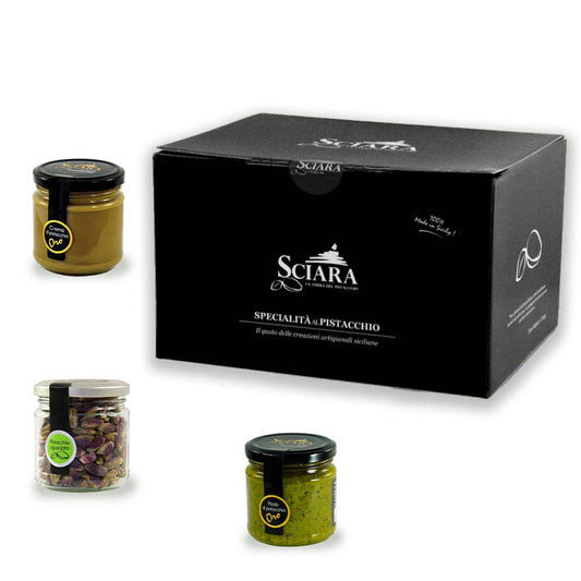 Box Pistacchio senza latte - Oro - Sciara La terra del pistacchio Bronte