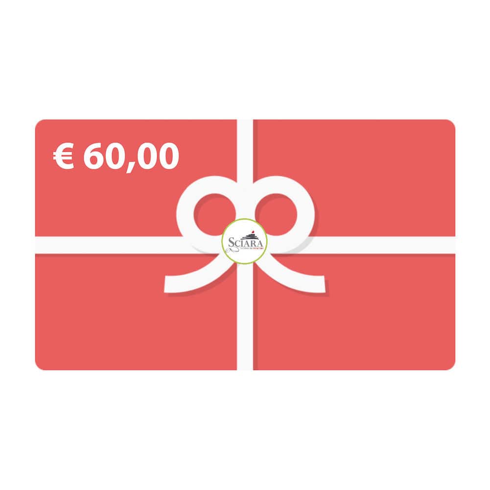 Carta regalo Sciara - Gift card €60 - Sciara La terra del pistacchio Bronte