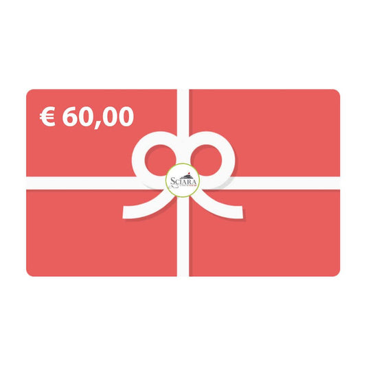 Carta regalo Sciara - Gift card €60 - Sciara La terra del pistacchio Bronte