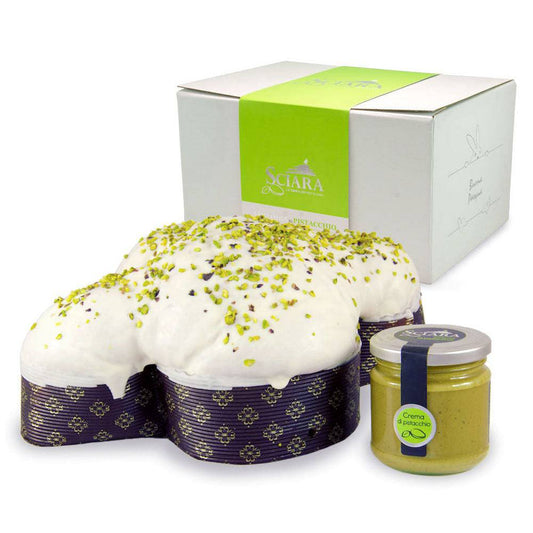 Colomba al Pistacchio e Uovo al Pistacchio - Sciara La terra del pistacchio Bronte