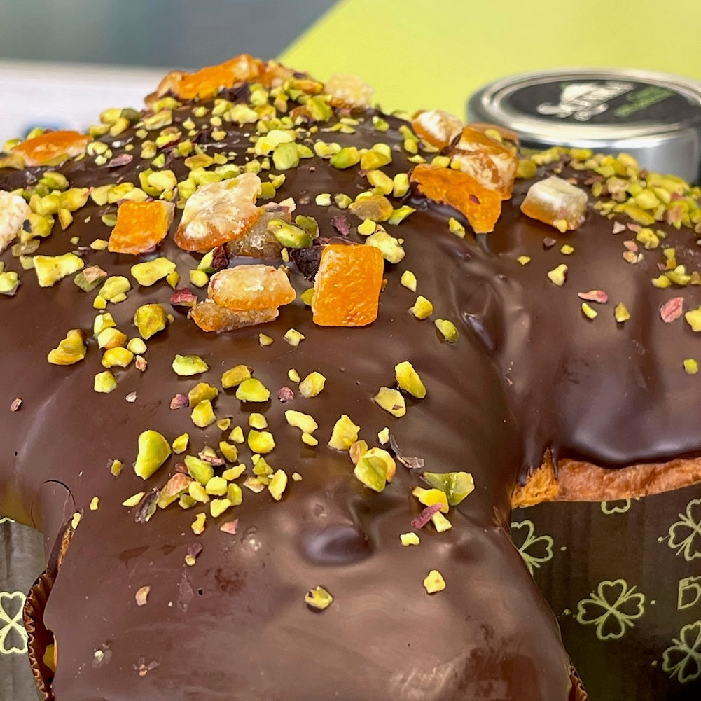 Colomba Pistacchio e Arancia di Sicilia con Crema di Pistacchio al 60%