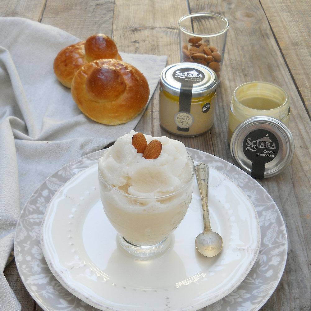 Crema 100% Mandorla senza zucchero - La Pura - Sciara La terra del pistacchio Bronte