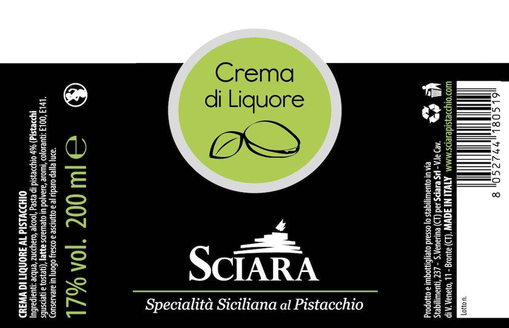 Crema di Liquore al Pistacchio 200 ml - Sciara La terra del pistacchio Bronte
