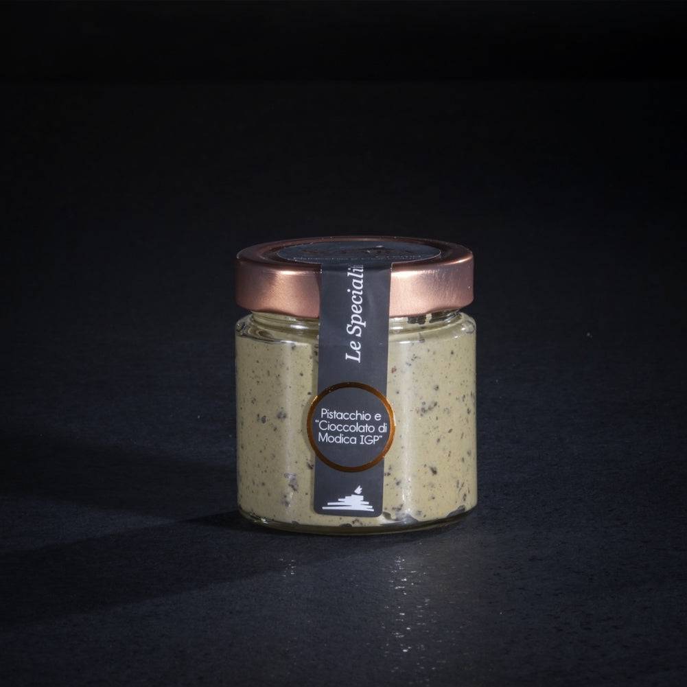 Crema di Pistacchio e Cioccolato di Modica 190 grammi - Sciara La terra del pistacchio Bronte