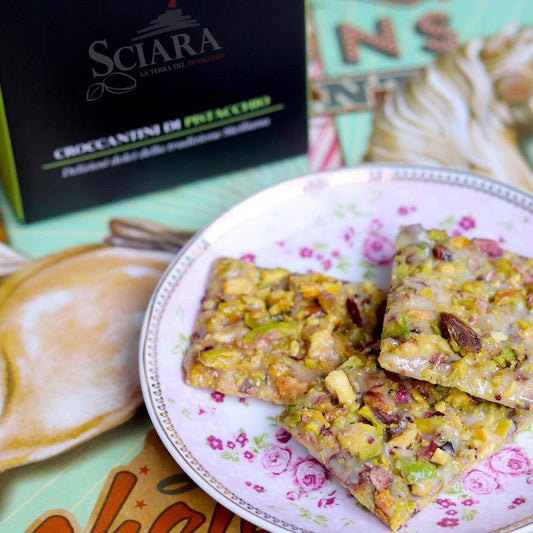 Croccantino di Pistacchio confezione da 10 barrette - Sciara La terra del pistacchio Bronte