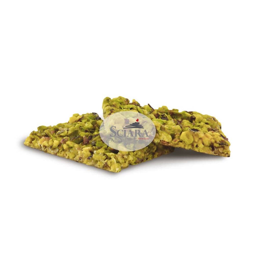 Croccantino di Pistacchio confezione da 10 barrette - Sciara La terra del pistacchio Bronte