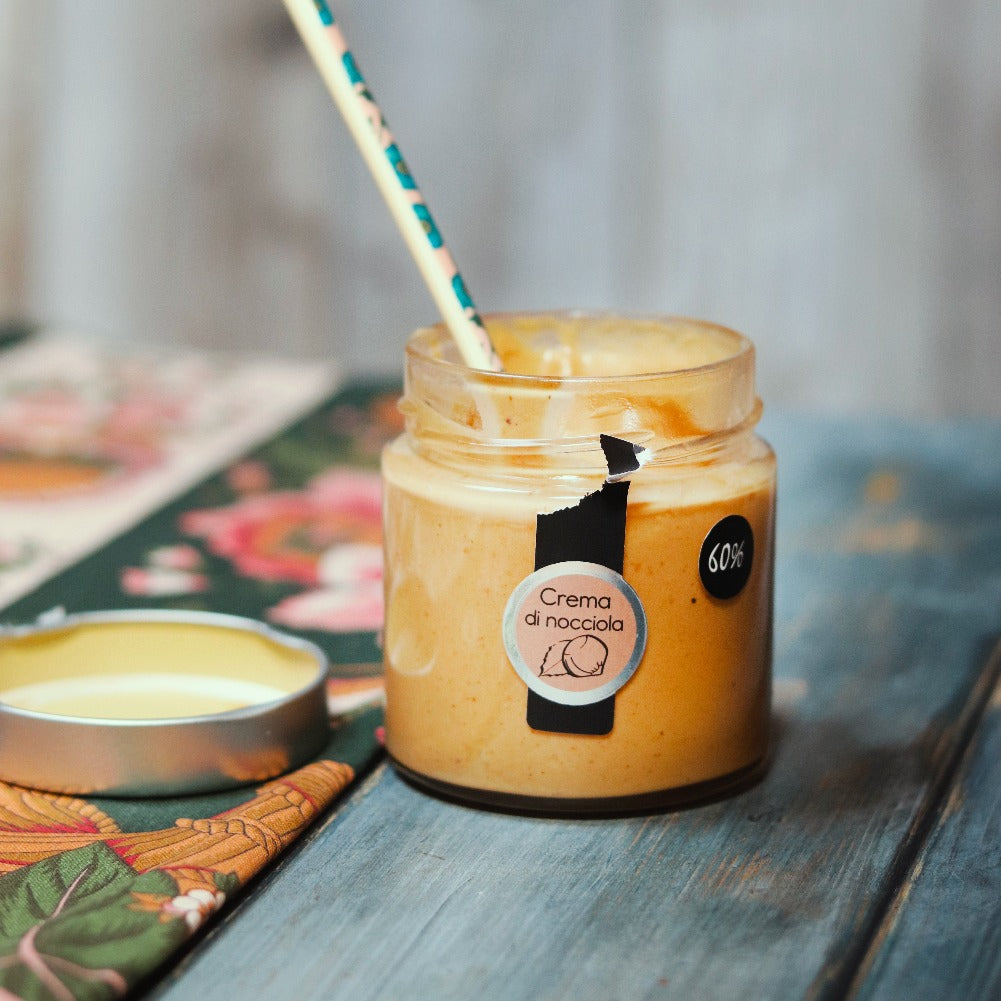 Crema di Nocciola al 60% 190 grammi - La Intensa - Sciara La terra del pistacchio Bronte