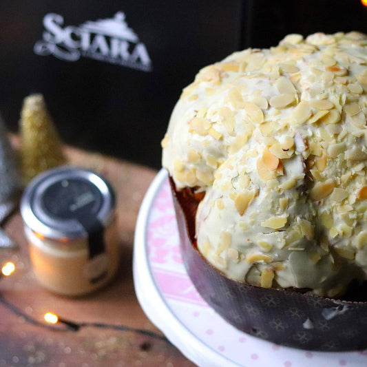 Panettone alla Mandorla a lievitazione naturale - Sciara La terra del pistacchio Bronte