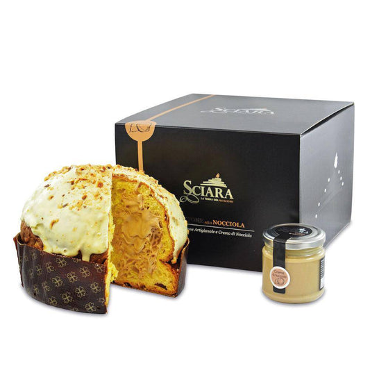 Panettone alla Nocciola a lievitazione naturale - Sciara La terra del pistacchio Bronte