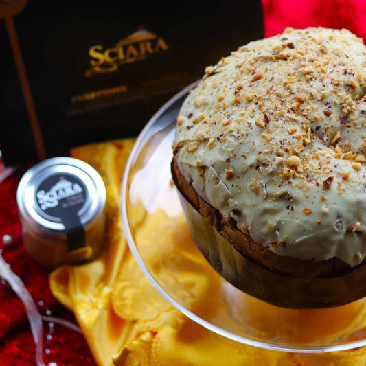 Panettone alla Nocciola a lievitazione naturale - Sciara La terra del pistacchio Bronte
