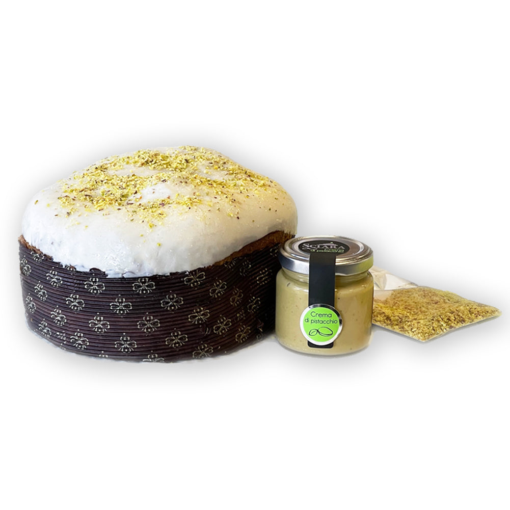 Panettone al Pistacchio senza glutine - Sciara La terra del pistacchio Bronte