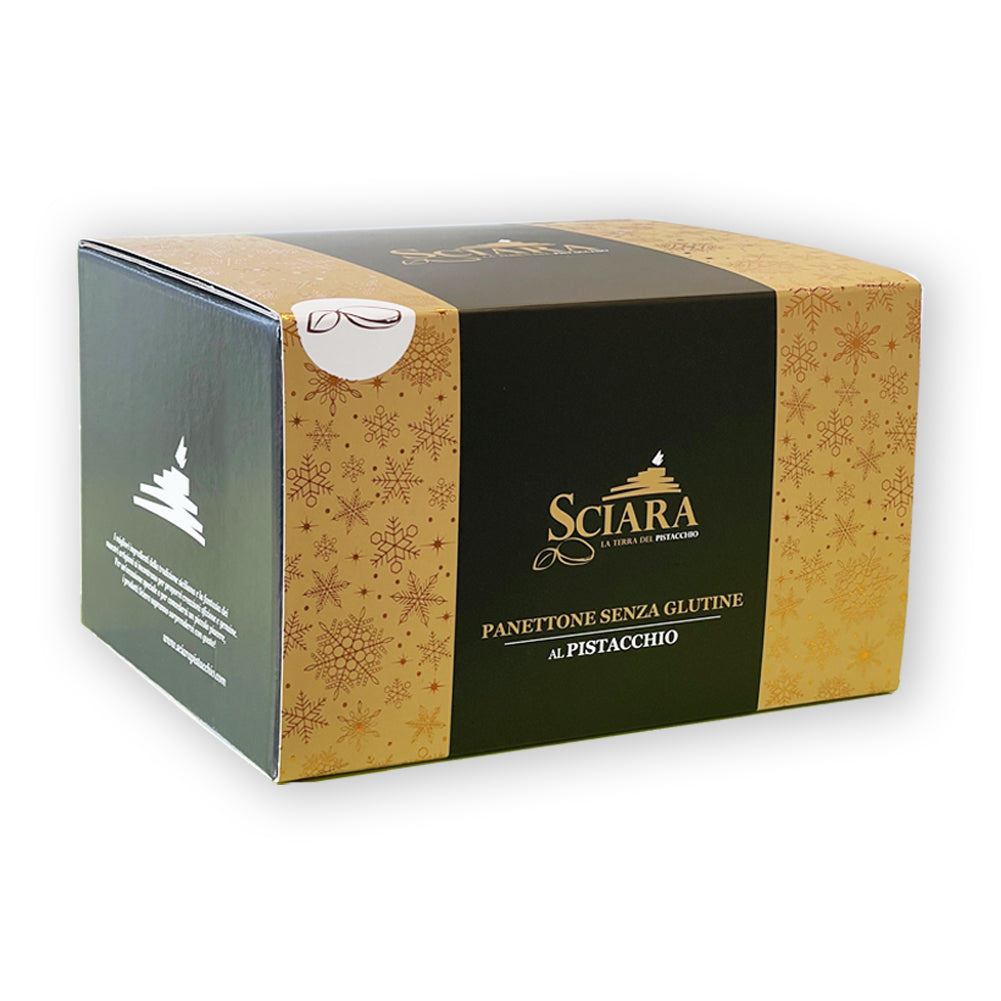 Panettone al Pistacchio senza glutine - Sciara La terra del pistacchio Bronte