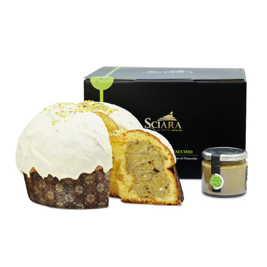 Panettone al Pistacchio a lievitazione naturale - Sciara La terra del pistacchio Bronte