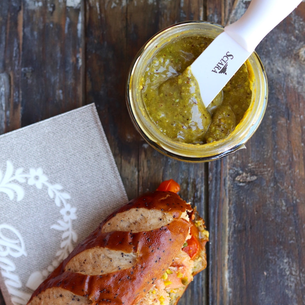 Pesto di Pistacchio in Olio extravergine d'oliva - Sciara La terra del pistacchio Bronte