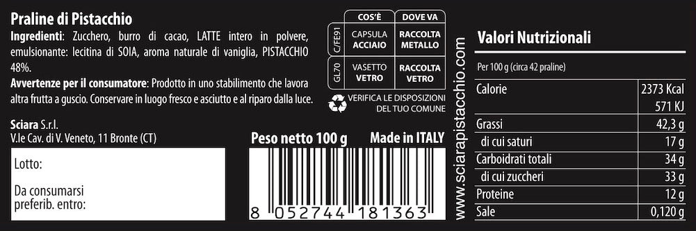 Box Natale mini - Cesta Natalizia prodotti al Pistacchio