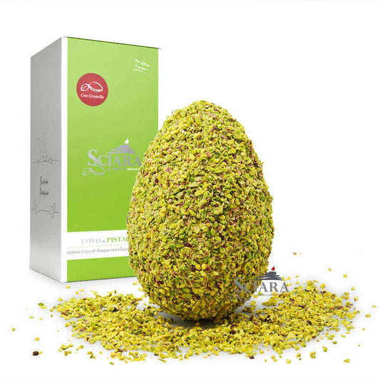 Uovo con Granella di Pistacchio 500 grammi con sorpresa - Sciara La terra del pistacchio Bronte