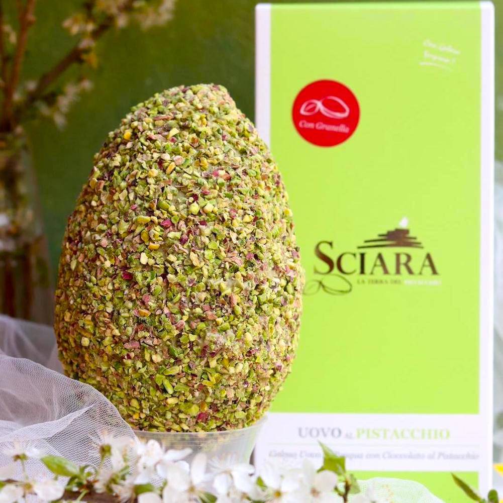 Uovo con Granella di Pistacchio 500 grammi con sorpresa - Sciara La terra del pistacchio Bronte