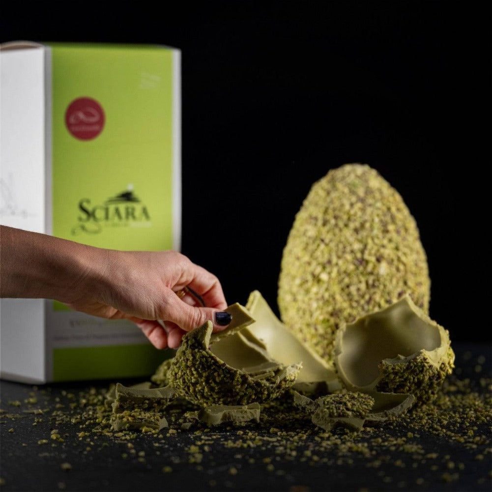 Uovo con Granella di Pistacchio 500 grammi con sorpresa - Sciara La terra del pistacchio Bronte