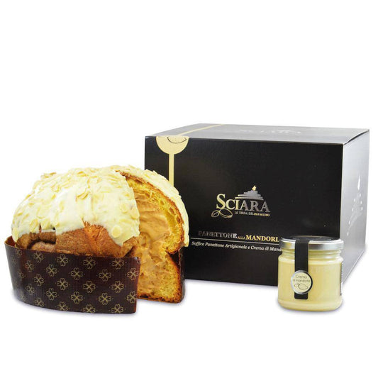 Panettone alla Mandorla a lievitazione naturale - Sciara La terra del pistacchio Bronte