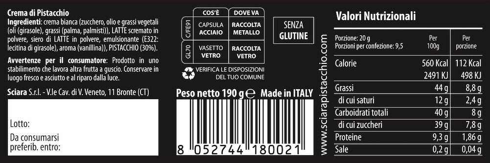 Pistachio Cream - La Classica