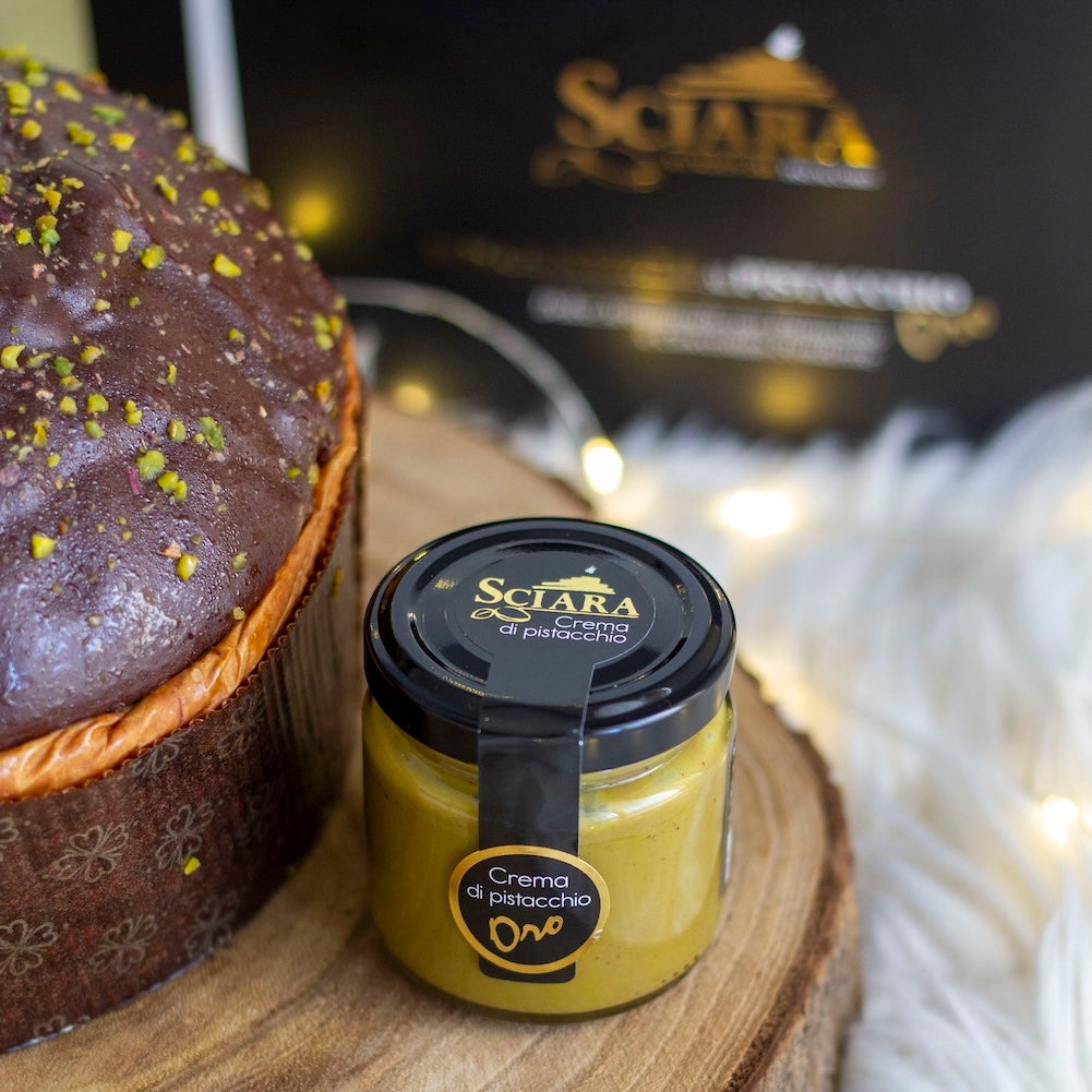 Dolce di Natale al Pistacchio senza latte con Olio extravergine d'oliva - panettone pistacchio senza latte