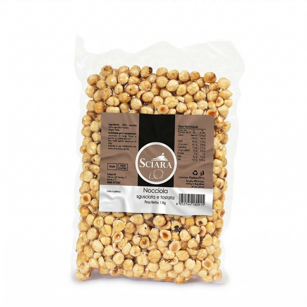Nocciole sgusciate tostate - Sciara La terra del pistacchio Bronte
