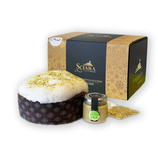 Panettone al Pistacchio senza glutine - Sciara La terra del pistacchio Bronte