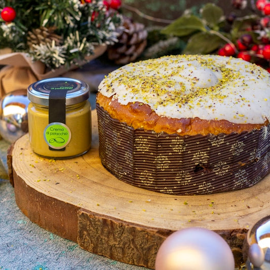 Panettone al Pistacchio senza glutine - Sciara La terra del pistacchio Bronte