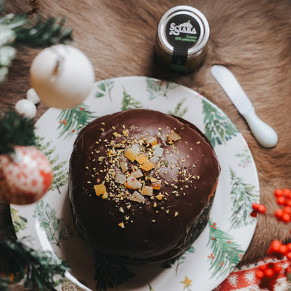 Panettone Pistacchio e Arancia di Sicilia con Crema di Pistacchio al 60% - Sciara La terra del pistacchio Bronte