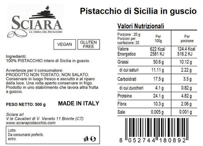 Pistacchio Siciliano in guscio - Sciara La terra del pistacchio Bronte