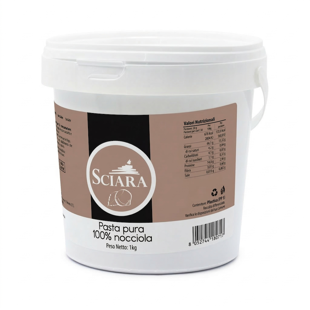 Base per Gelato alla Nocciola - Sciara La terra del pistacchio Bronte